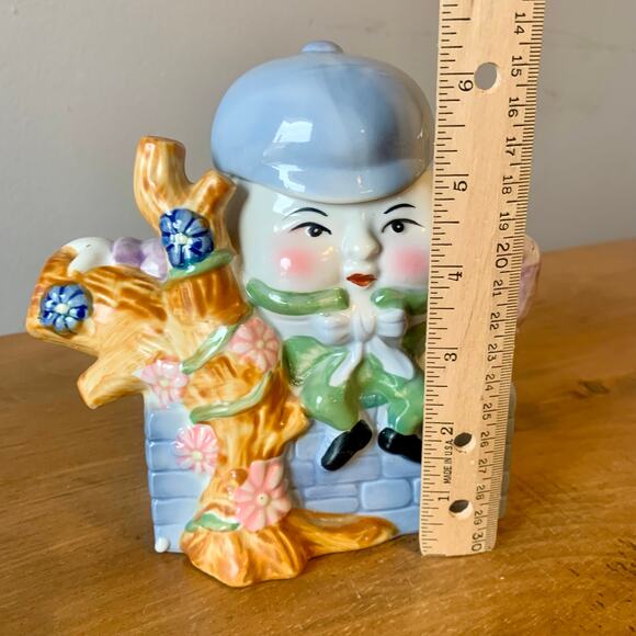 Feitx Porcelain Humpty Dumpty Teapot Vintage Cute Whimsical - Picture 3 of 14